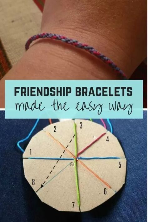 How to make easy kids friendship bracelets plus tips for gifting Easy 6 Strand Friendship Bracelet, How To Make Crochet Bracelets, Easy Friendship Bracelets For Kids, How To Make Friendship Bracelets Easy, Friendship Crafts For Kids, Bracelet Crafts For Kids, Crochet Gifts Patterns, Easy Bracelets To Make, Kids Friendship Bracelets