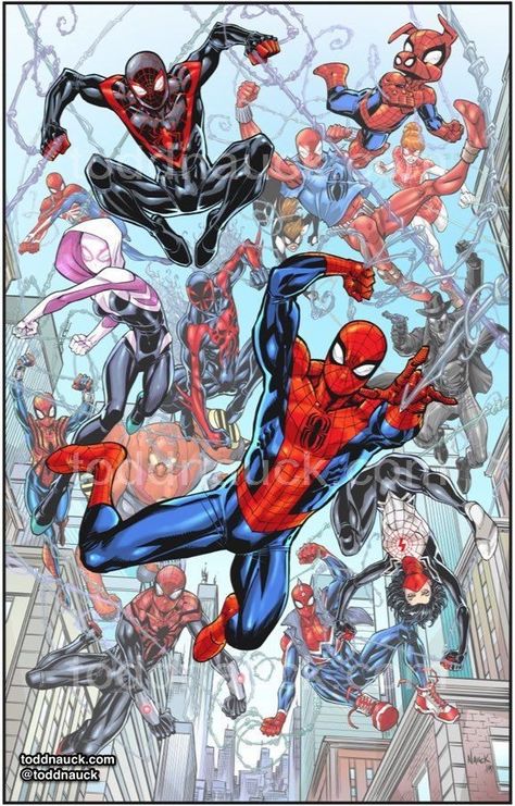 Todd Nauck, All Spiderman, Spider Men, Power Rangers Costume, Spiderman Ps4, Art Skills, Marvel Spiderman Art, Ultimate Spiderman, Spiderman Comic