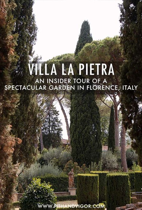 An Insider Tour of A Spectacular Garden In Florence, Italy (Villa La Pietra) Italian Landscaping, Bed Layers, Italian Garden Landscaping, European Gardens, Inspiring Gardens, Italian Gardens, Italy Villa, Italian Bed, Gardens Of The World