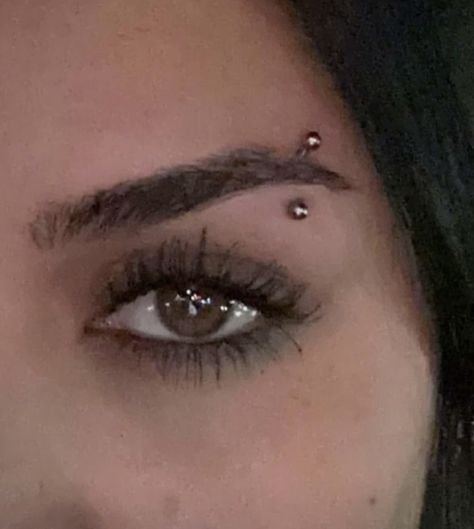 tarayummy Eyebrow Piercing Thick Eyebrows, Tara Yummy Eyebrow Piercing, Feminine Eyebrow Piercing, Eyebrow Piercings Aesthetic, Body Modification Aesthetic, Face Peircing, Eyebrow Placement, Eyebrow Peicerings, Aesthetic Piercings Face