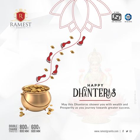 Happy Dhanteras Creative Poster, Dhanteras Creative, Happy Dhanteras Wishes, Travel Website Design, Hotel Card, Beauty Advertising, Typographic Logo Design, Ads Creative Advertising Ideas, Happy Dhanteras