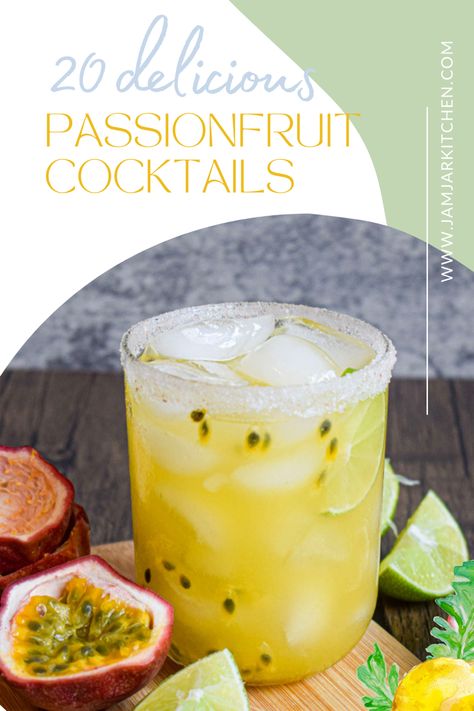 The best passionfruit cocktails Passion Fruit Whiskey Sour, Drinks With Passion Fruit Syrup, Cocktails With Passion Fruit, Passion Fruit Jello Shots, Passion Fruit Vodka Drinks, Passionfruit Gin Cocktail, Passion Fruit Recipes Healthy, Passion Fruit Tequila Cocktail, Cocktails With Passion Fruit Juice