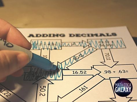 Decimal Operations Activities, Dividing With Decimals, Multiplying Decimals Activities, Measurement Games, Decimals Activity, Math Maze, Adding Decimals, Multiplying Decimals, Dividing Decimals