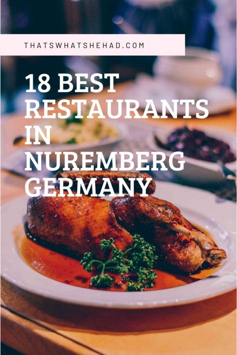 The 18 best restaurants in Nuremberg, Germany, according to a local! From German food to ethnic restaurants to the best coffee in town — here's your guide to Nuremberg food! #Nuremberg #Nurnberg #NurembergGermany Best German Food, Germany Food, Nuremberg Germany, Vietnamese Cuisine, European Destinations, German Food, Europe Travel Tips, Local Guide, Foodie Travel