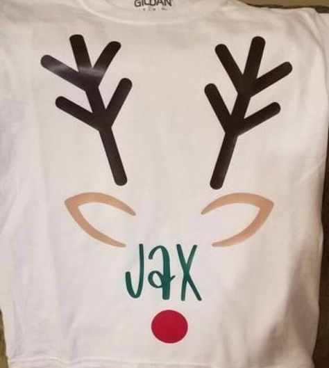 Personalized Reindeer t-shirt Christmas t shirt #christmastshirt T shirt #tshirt t-shirt #t_shirt t shirts #tshirts t-shirts #t_shirts T shirt design #tshirtdesign T-shirt designs #t_shirtdesign T shirts designs #tshirtsdesigns 4.5 Kid Christmas Shirts, Kids Christmas Shirts Vinyl, Boys Christmas Shirts, Christmas Shirts Vinyl, Diy Christmas Shirts, Boys Christmas Shirt, Cheer Ideas, Reindeer Shirt, Christmas Shirts For Kids