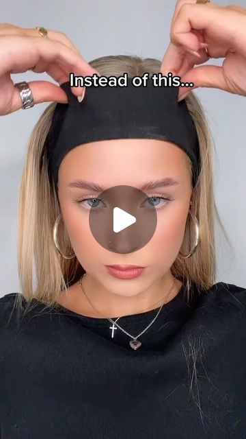 How To Wear An Elastic Headband, Buns With Headbands, Leather Headband Outfit, Long Hairstyles With Headbands, Wide Headband Outfit, Up Do With Headband, Thin Headband Hairstyles, Cloth Headband Hairstyles, Updos With Headbands