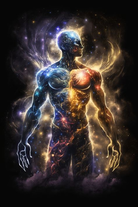 Cosmic Demon Art, Cosmic Art Spiritual, Mystical Art Spiritual, Dream Morpheus, Galactic Beings, Cosmic Man, Warrior Mentality, Mystical Illustration, Cosmic God