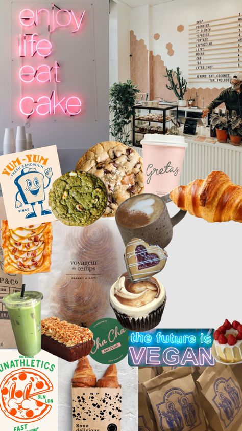 my dream bakery 🧁 i’d sell cookies and cupcakes 🍪 #visionboad #manifest #bakery #aesthetic #moodboard #vibes #cookies #cake Bakery Vision Board, Cake Mood Board, Bakery Aesthetic, Dream Bakery, Cookies Cake, Aesthetic Moodboard, My Dream, Mood Boards, Mocha