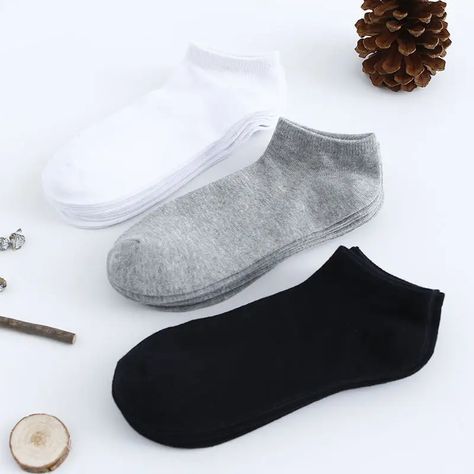 2024 New High Quality Men Socks Breathable Cotton Sports Socks Invisible Low Cut Ankle Sock Men's Grey Socks, Non Slip Socks, Invisible Socks, Short Socks, Sport Socks, Casual Socks, Socks And Hosiery, Ankle Socks, Mens Socks