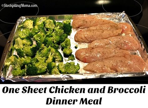 One Sheet Chicken, Chicken And Broccoli Dinner, Sheet Chicken, Broccoli Dinner, Eating Gluten Free, Curricular Activities, Gluten Free Banana Bread, Chicken And Broccoli, Gluten Free Recipe