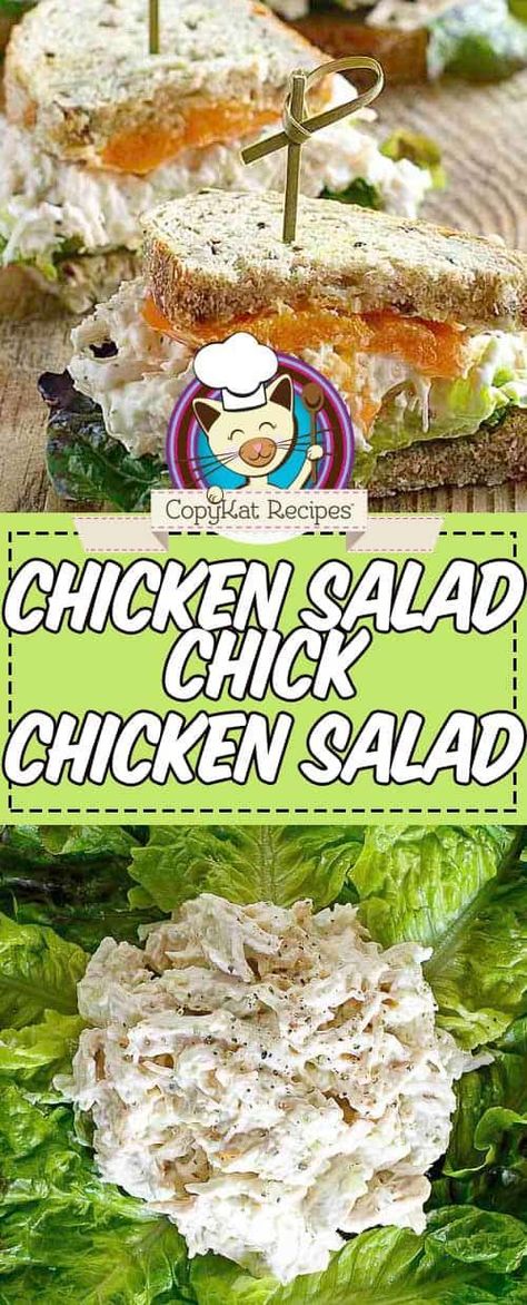 Chicken Salad Chick Copycat, Chicken Salad Chick Recipe Copycat, Chicken Salad Chick, Easy Chicken Salad, Copykat Recipes, Chicken Salad Sandwich, Best Comfort Food, Salad Sandwich, Chicken Salad Recipes