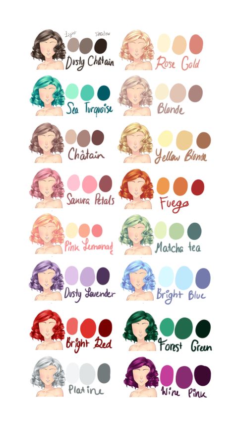 ehuante: “ mcl-ocestuff: “ I hope this is usefull! By the way, this is for artists who want to make different colors for haircurts. Only one contradiction: You need to keep your layers. All... قلم حبر جاف, Výtvarné Reference, Drawing Hair, Hair Sketch, Different Hair Colors, Different Hair, Drawing Tutorials, Digital Art Tutorial, How To Draw Hair