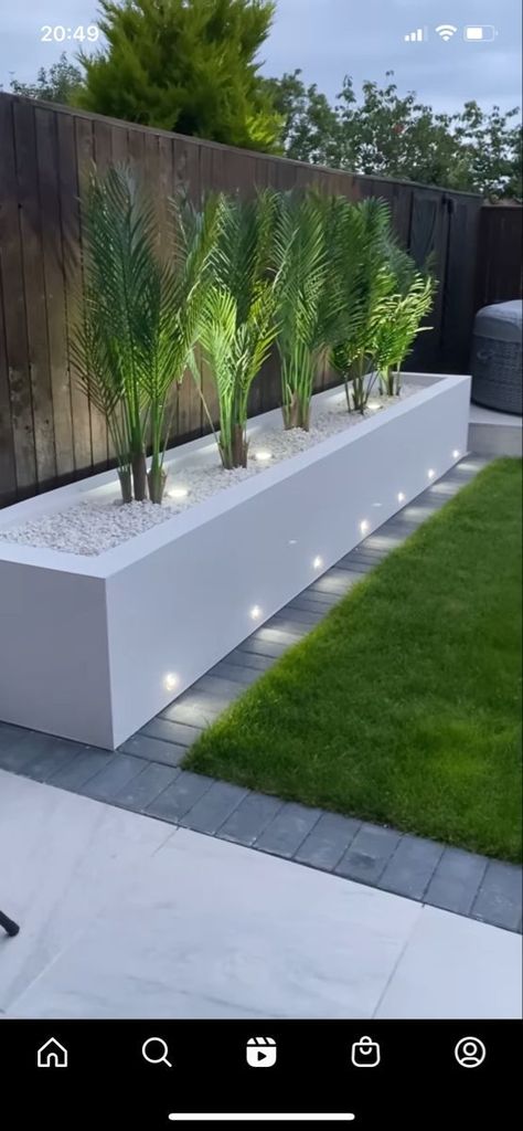 Taman Air, Bilik Idaman, Modern Backyard Landscaping, Back Garden Design, Patio Garden Design, Backyard Remodel, Garden Balcony, التصميم الخارجي للمنزل, Modern Backyard