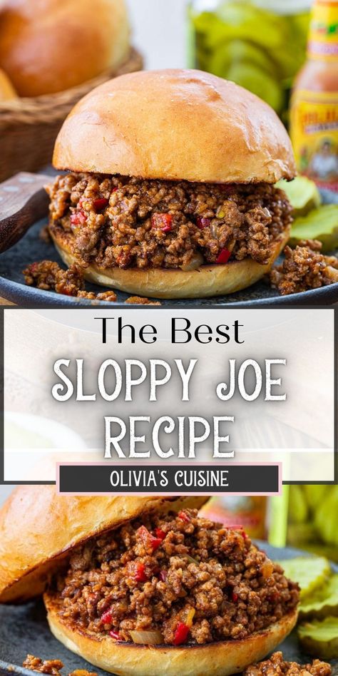 Sloppy Joe Recipe Pioneer Woman, Old Fashioned Sloppy Joe Recipe, Sloppy Joes From Scratch, Homemade Sloppy Joes Recipe, Best Sloppy Joe Recipe, Homemade Sloppy Joe Sauce, Sloppy Joe Recipe Easy, Homemade Sloppy Joe Recipe, Sloppy Joe Recipe