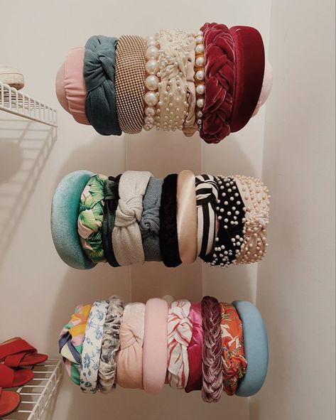 Headband Wall Display, Headband Wall Organizer, Head Band Holder Diy Headband Storage, Kids Headband Storage, Headband Organization Ideas, How To Store Headbands Ideas, Headband Storage Diy, Headband Holder For Women, Hair Band Storage Ideas