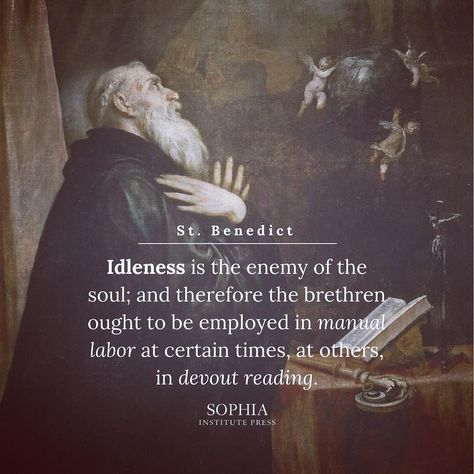 “Ora et labora. // Pray and work.” -St. Benedict Catholic Saints Prayers, St Jude Prayer, Rule Of St Benedict, Ora Et Labora, Saints Quotes, Saint Quotes Catholic, Catholic Saint, Saint Benedict, St Benedict