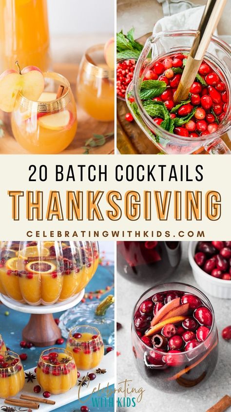 Get ready to give thanks and clink glasses! Our batch cocktail for Thanksgiving recipes are perfect for your feast. Mix, pour, and celebrate! Virgin Thanksgiving Cocktails, Thanksgiving Punch Vodka Cocktail, Thanksgiving Cocktails And Mocktails, Thanksgiving Drinks Alcoholic Punch, Thanksgiving Drinks Alcohol Cranberry, Alcohol Thanksgiving Punch, Thanksgiving Drink Table, Thanksgiving Cocktails With Tequila, Friendsgiving Shot Ideas