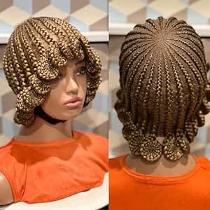 Gold Wig, Gold Wigs, Cornrow Wig, Real Wigs, Box Braid Wig, Short Braids, Braided Wig, Human Braiding Hair, Natural Hair Braids