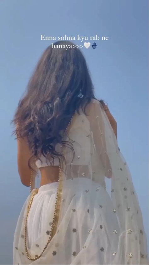 White Dress Caption For Insta, Saree Comment For Instagram, Simple Lehenga, Lehenga Designs Simple, Produk Apple, Desi Fashion Casual, Desi Aesthetic, Self Portrait Poses, Friend Poses Photography