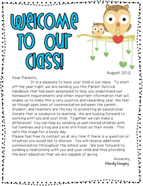 Classroom Welcome Letter, Preschool Welcome Letter, Teacher Welcome Letters, Welcome Back Letter, Letter To Students, Preschool Teacher Outfits, Teacher Letter, Parent Teacher Communication, Classroom Welcome