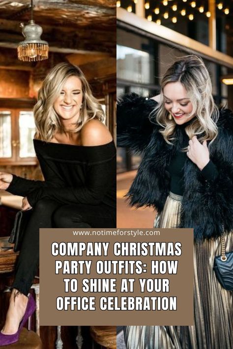 Step up your style game with these Christmas party outfits and stand out at the office celebration. Get ready to shine this holiday season! Outfit For Casino Night Casual, Work Christmas Meal Outfit, Corporate Christmas Party Dress, Office Holiday Party Outfit Christmas, Holiday Party Outfit Formal, Office Christmas Party Outfit Casual, Semi Formal Christmas Party Outfit, Company Party Outfit, Office Party Outfit Night Classy