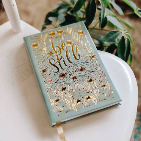 Be Still Journal Devotional Journal, Christian Journaling, Prayer List, Devotional Books, Cute Journals, Bible Study Journal, Beautiful Journals, Bible Covers, Guided Journal