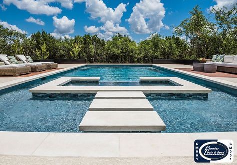 Inground Pool Cost, Swimming Pool Safety, Geometric Pool, Rectangle Pool, Dream Backyard Pool, Pool Shapes, Pool Water Features, Pool Remodel, Pool Waterfall