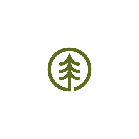 T Tree Logo, Outdoor Logo Ideas, Tree Service Logo Ideas, Pine Logo Design, Nature Logo Design Ideas, Pine Tree Logo Design, Tree Logo Ideas, Tree Icon Logo, Tree Branding