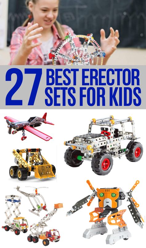 Are you having a hard time trying to find the best erector sets for your kids? If so, you’ll want to check out our detailed guide below to find the best sets that are available, right now! You can also find a handy buying guide section at the end which provides you with some additional information to ensure you find one of the best erector sets for kids. Ducati Monster 1200, Cool Toys For Boys, Erector Set, Creative Thinking Skills, Model Building Kits, Best Kids Toys, Robot Toy, Problem Solving Skills, Thinking Skills