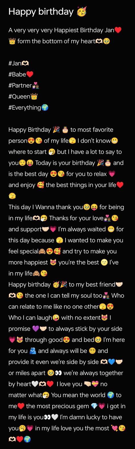 Bdy Wishes For Girlfriend, Happy Birthday Life Partner, Happy Birthday My Love Girlfriend, Advance Happy Birthday My Love, Advance Happy Birthday Wishes, Happy Birthday Jan, Birthday Quotes For Girlfriend, Birthday Wishes For Girlfriend, Natural Juice