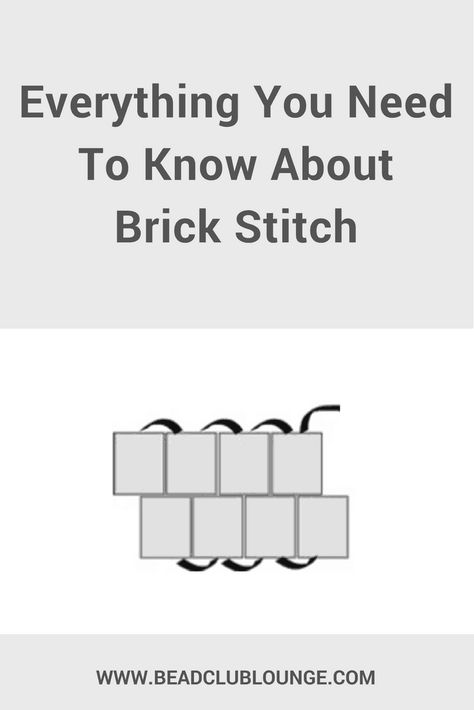 Everything You Need To Know About Brick Stitch - The Bead Club Lounge Brick Stitch Pattern Earring, Brick Stitch Tutorial, Seed Bead Bracelets Tutorials, Seed Bead Crafts, Bead Weaving Tutorials, Beaded Necklace Patterns, Motifs Perler, Beadwork Designs, Bead Crochet Rope