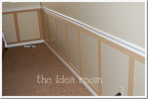 Wainscoting Diy, Dining Room Budget, Bathroom Wainscoting, Wainscoting Staircase, Wainscoting Hallway, Wainscoting Stairs, Wainscoting Kitchen, Faux Wainscoting, Wainscoting Bedroom