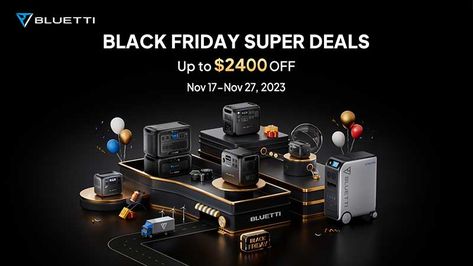 SPONSORED NEWS – Black Friday 2023 is fast approaching, and BLUETTI, a trailblazer in the portable power industry, is ready for the most thrilling promotion of the year, with astonishing discounts of up to $2400, starting November 17. From portable power solutions to expandable battery packs, BLUETTI’s Black Friday deals are set to power up … BLUETTI launches its Black Friday sale and a new power station Read More Its Black Friday, Black Friday Design, Black Friday Banner, Amazon Black Friday, Email Marketing Automation, Rv Adventure, New Year Deals, Power Generator, Solar Charger