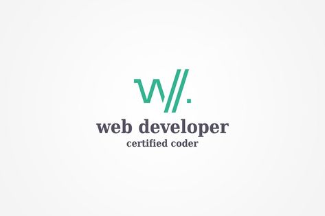 **Web Developer logo - a logo template for coders, application developers, programmers, software engineers.**  The template is simple to edit and it can be easily customized to meet your business needs.  Features: - Illustrator vector .eps & .ai - CMYK - Easy to edit - Multiple color variations included Web Developer Logo, Mobile App Flyer, Web Development Logo, App Flyer, Logo Software, Software Programmer, Compliment Slip, Web Advertising, Developer Logo