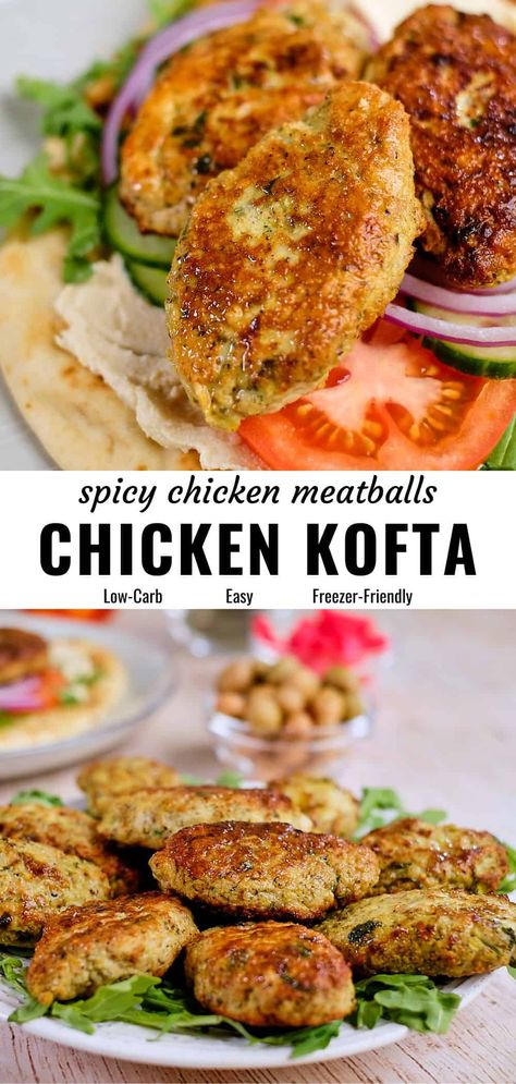 Chicken Kofta With Tzatziki And Lemon Dill Rice, Chicken Kofta Recipe Pakistani, Indian Chicken Meatballs, Curry Ground Chicken, Ground Chicken Kofta, Recipes With Minced Chicken, Reuse Chicken Leftovers, Turkey Kofta Recipe, Ground Chicken Indian Recipes