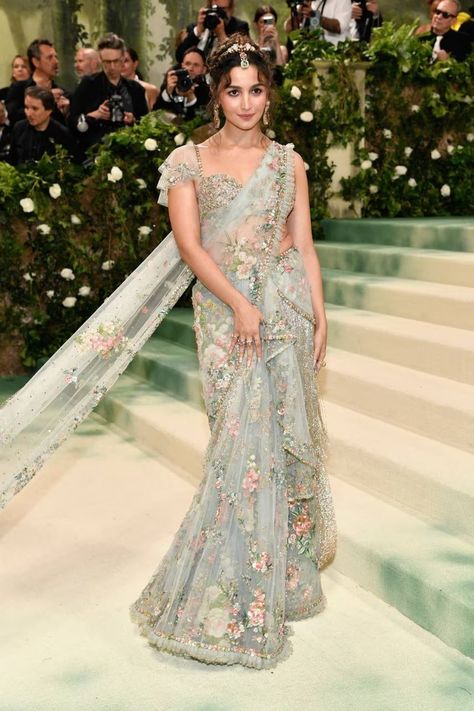 Sleeping beauties & Garden of time: Met Gala 2024 looks that stood out, met gala 2024, theme, garden of time, alia bhatt, celeb fashion, looks Alia Bhatt Met Gala, Alia Bhatt Saree, Theme Garden, Met Gala Outfits, Celeb Fashion, Fancy Sarees Party Wear, Pakistani Fancy Dresses, Theme Dress, Bollywood Wedding