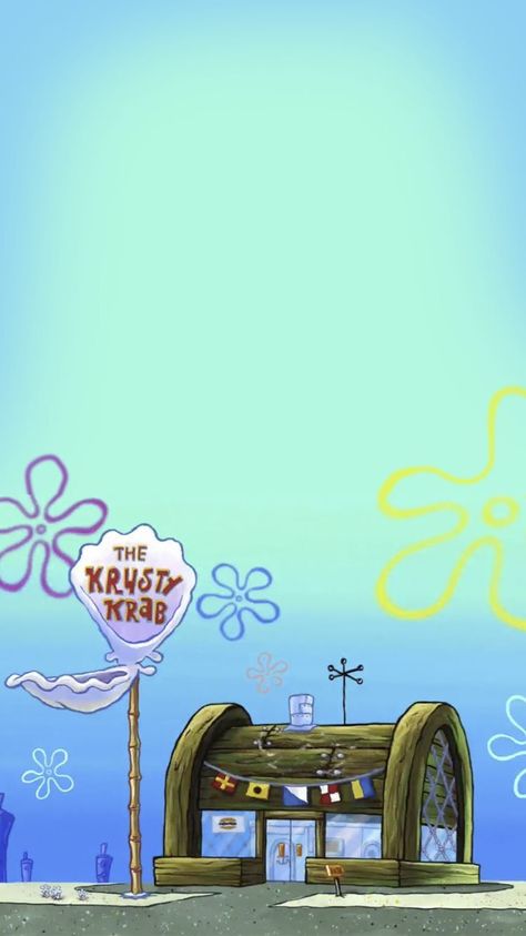 The Krusty Krab, Krusty Krab, سبونج بوب, Iphone Arkaplanları, Wallpaper Iphone Lucu, Spongebob Wallpaper, Cartoon Wallpaper Iphone, Cute Disney Wallpaper, Tumblr Wallpaper