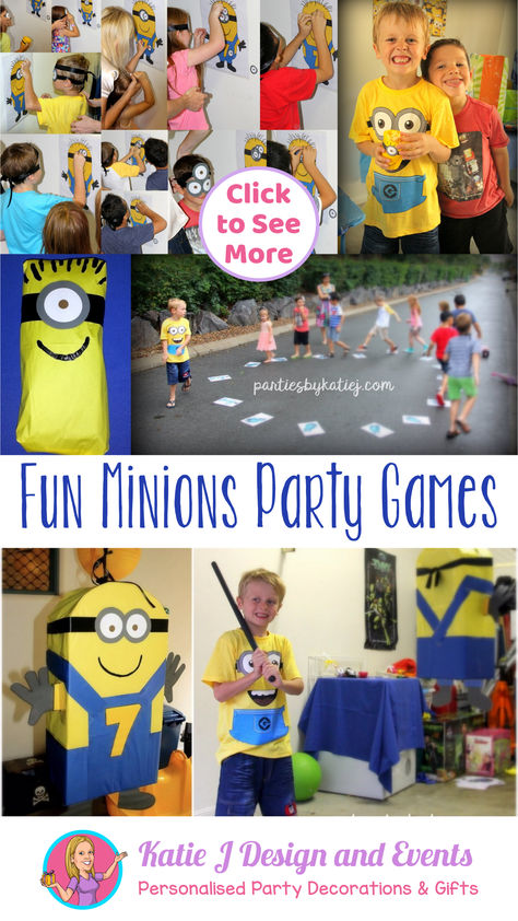 Get ready for a blast with fun & easy Minions party games! From a Minion pinata to Minions musical chairs, our DIY guide has it all for an unforgettable celebration! Diy Minion Party Decorations, Minion Party Games, Minion Party Decorations, Minion Pinata, Minion Games, Minions Birthday Party, Diy Minions, Minions Party, Minions Birthday