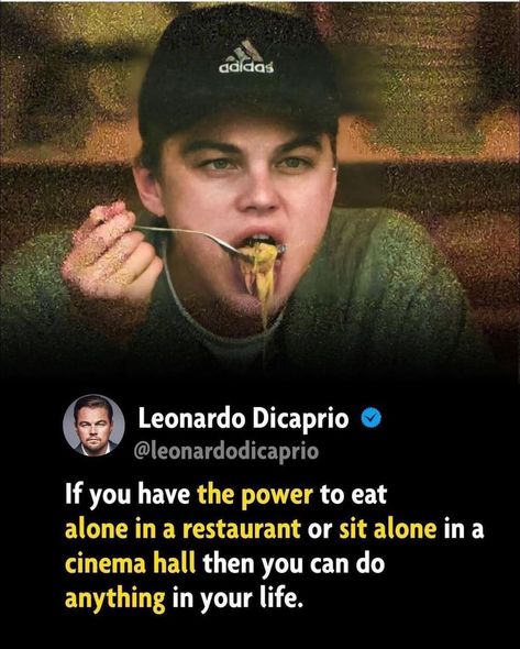 Instagram post by Business 🚀 Crypto 💎 NFT • Dec 30, 2021 at 9:59am UTC Eating Alone, Food Quotes, You Can Do Anything, Dec 30, Leonardo Dicaprio, You Can Do, Instagram Post, Instagram Posts, Quotes