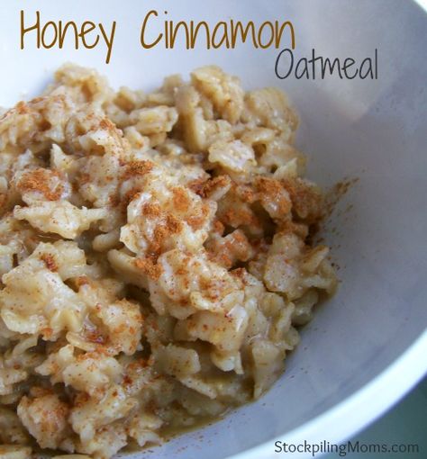 Honey Cinnamon Oatmeal Healthier Breakfast, Fruit Salad Easy, Honey Cinnamon, Cinnamon Oatmeal, Honey Oatmeal, Honey And Cinnamon, Baked Oatmeal, Oatmeal Recipes, Breakfast Time