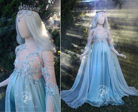 Goddess Maternity Gown by Firefly-Path Firefly Path, Medieval Dresses, Fairytale Party, Fairytale Fashion, Fairy Dresses, Maternity Gown, Fairy Clothes, Kraf Diy, Fantasy Dresses