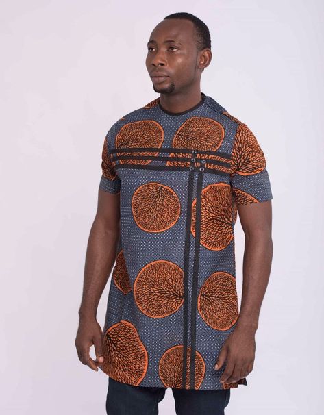 ANKARA GOWN MIDI DRESS FABULOUS FASHION Ankara Styles For Man, Akara Traditional Dresses For Men, Plain And Pattern Styles For Men, Ankara Dress For Men, Ankara Styles Men, Ankara For Men African Style, Ankara Men Styles, Male Ankara Styles Mens Fashion, Latest Ankara Styles For Men