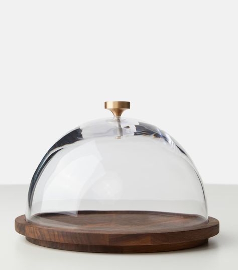 MICHAEL VERHEYDEN Cheese dome crystal glass cloche  cheese but is equally suited to presenting small cakes Cheese Dome, Home Decor Brands, Glass Cloche, Art Table, Solid Walnut, Art Decoration, Crystal Glass, The Kitchen, Luxury Design