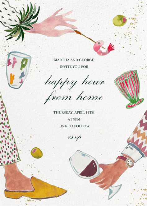 Hors Doeuvres, Online Party Invitations, Cocktail Party Invitation, House Warming Invitations, Happy Hour Cocktails, Holiday Party Invitations, Online Invitations, E Card, Wedding Stationary