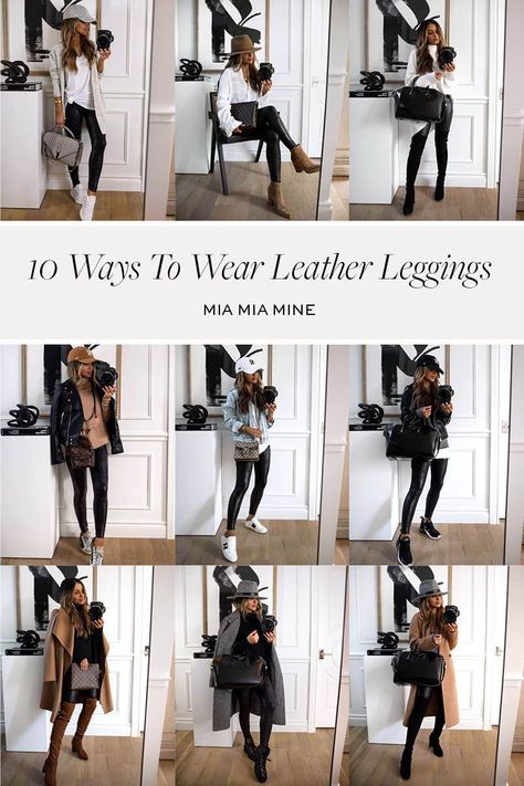 Leather Leggins Casual Outfit, Casual Outfits With Leather Leggings, Faux Leggings Outfit Casual, Leather Look Leggings Outfit Night, Faux Leather Leggings Outfit Fall Casual, Date Night Leather Leggings, Leather Tights Outfit Casual, How To Dress Leather Leggings, Leather Leggings Date Night Outfit