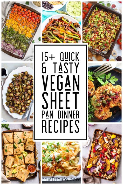 Vegan Sheet Pan Dinners, Pan Dinner Recipes, Vegan Sheet Pan, Baked Sausage, Vegan Fajitas, Moroccan Vegetables, Homemade Fajita Seasoning, Spiced Cauliflower, Vegan Baked