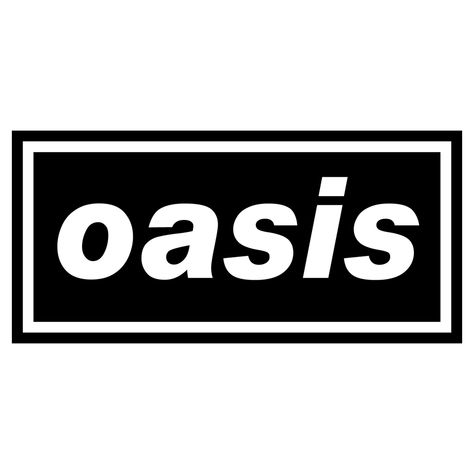 Band Logos Rock, Band Logo Ideas, Rock Band Logo Design, Oasis Tattoo, Oasis Poster, Stickers Rock, Music Band Logo, Oasis Logo, Oasis Band