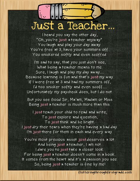 Just a Teacher... What Is A Teacher, Teacher Poems, Classroom Quotes, Teaching Quotes, Teacher Inspiration, Teaching Inspiration, Report Card, School Quotes, Teacher Quotes