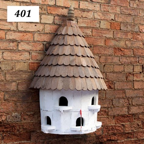 Beautiful Birdhouses, Rustic Birdhouse, Paint Effects, Reclaimed Timber, Traditional English, Nesting Boxes, Roof Shingles, Bird Garden, Birdhouse