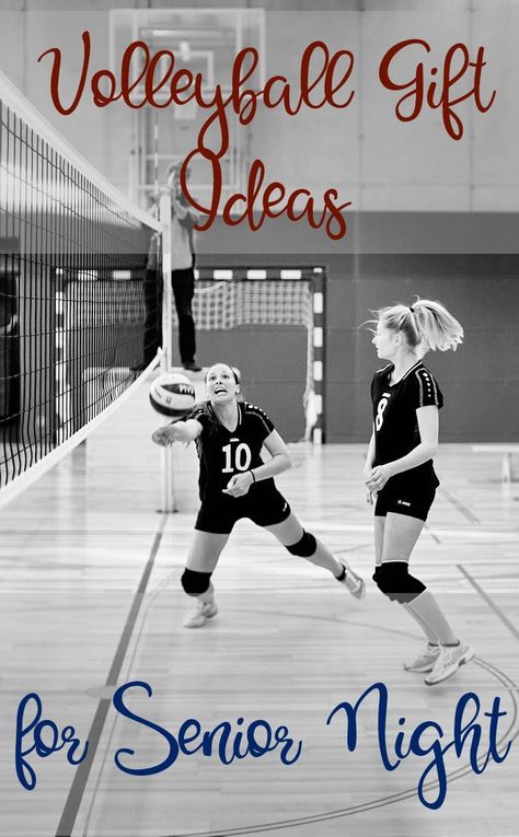 Volleyball Gift Ideas for Senior Night via @BeckyRyanWillis Gift Ideas For Senior Night Volleyball, Flowers For Senior Night Volleyball, Senior Night Ideas For Volleyball, Diy Volleyball Gifts For Players, Gift Baskets For Volleyball Coaches, Small Senior Gift Ideas, Volleyball Favors Gift Ideas, Senior Sports Night Gift Ideas, Senior Game Night Ideas